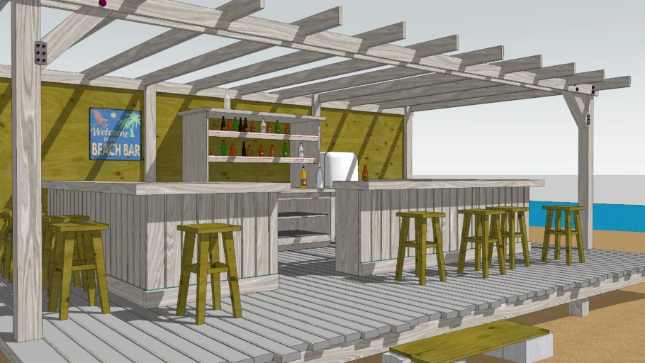 Beach Bar Hut Bungalow