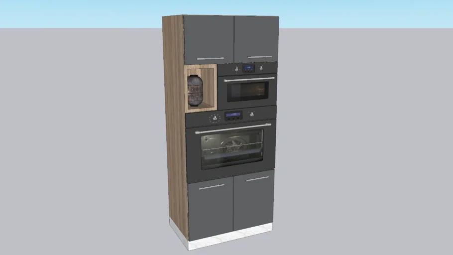 Oven and microwave cabinet