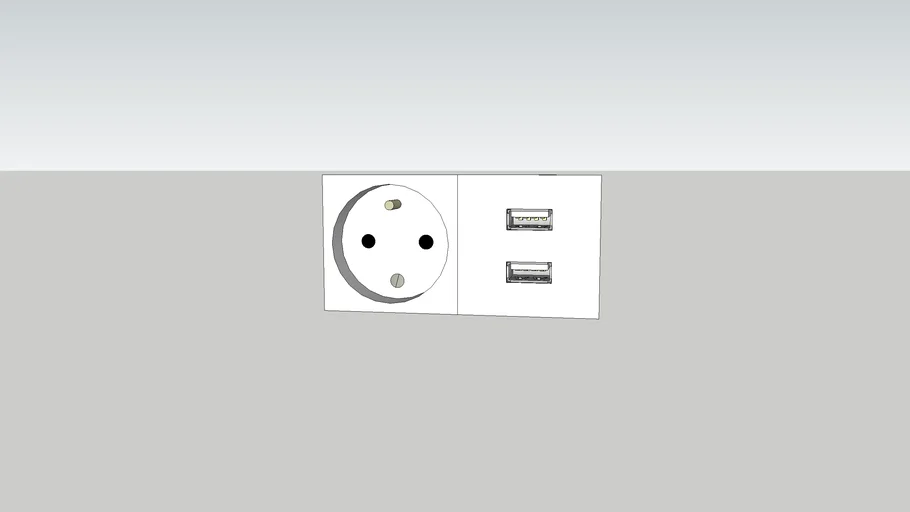 socket (220V EU + Usb)