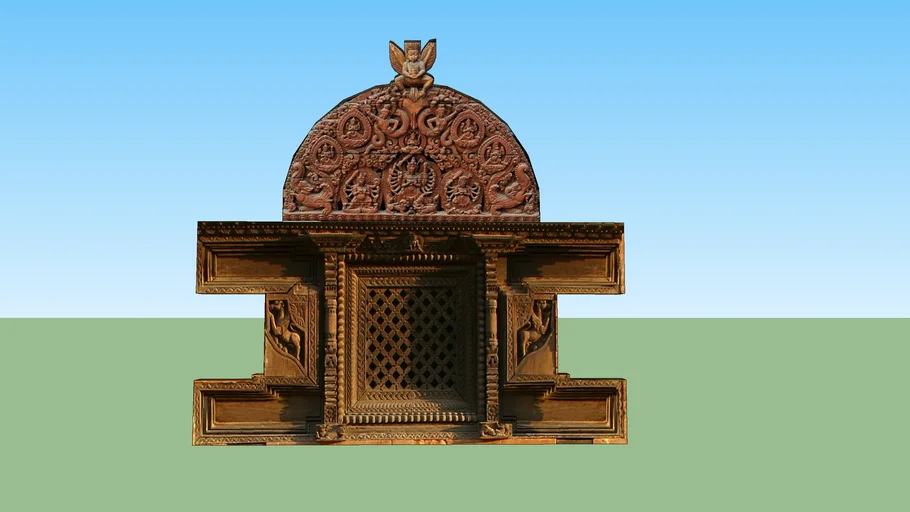 Traditional Nepali Lattice window