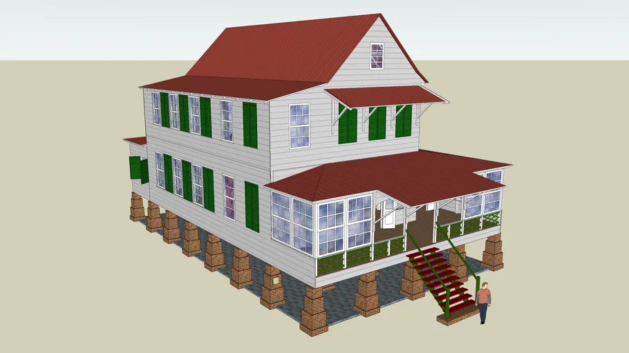 Suriname, Sorgvliet plantation house