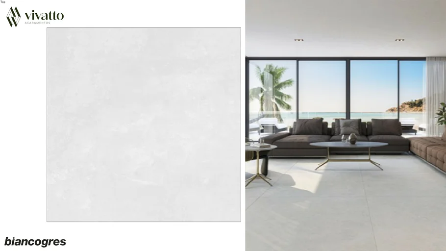 Tribeca Nebbia 90x90cm - Biancogres Porcelanato