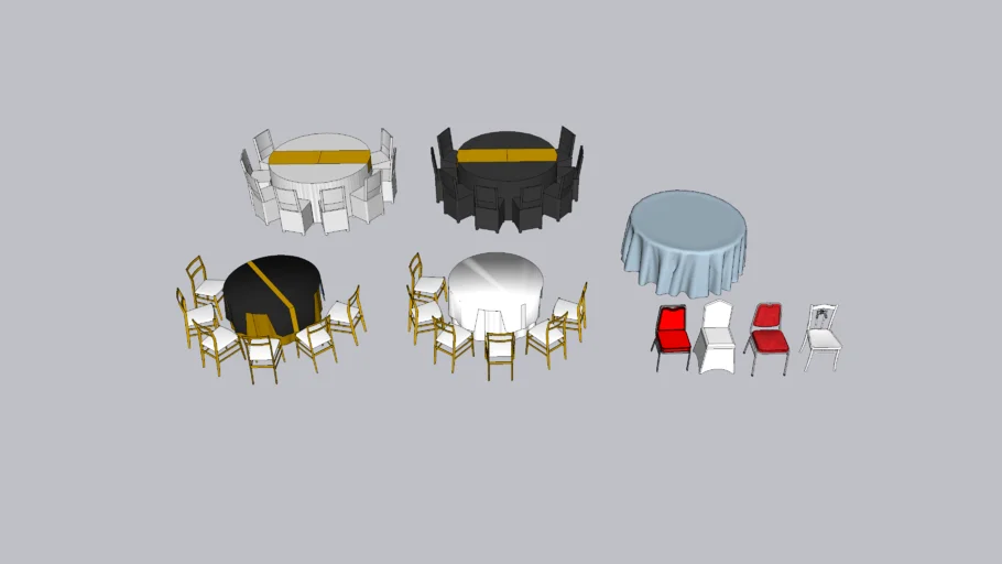 hotel round table and chair