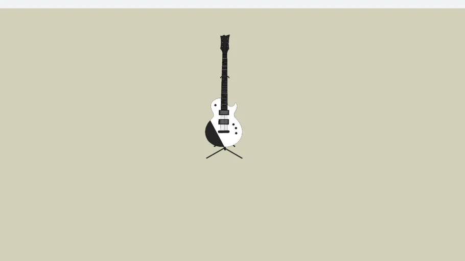 Guitar on stand