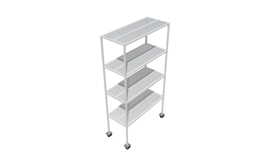 Metallic Kitchen Shelve