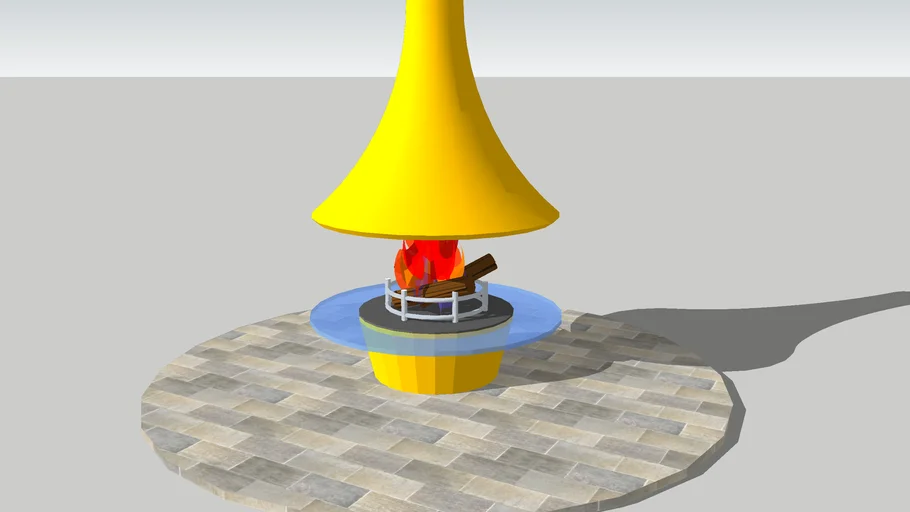Modern fireplace