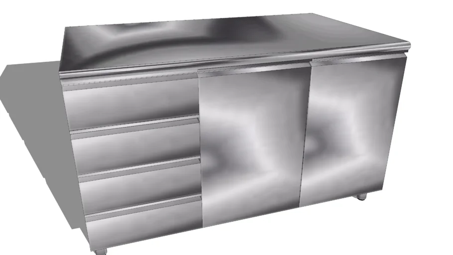 stainless steel kitchen counter