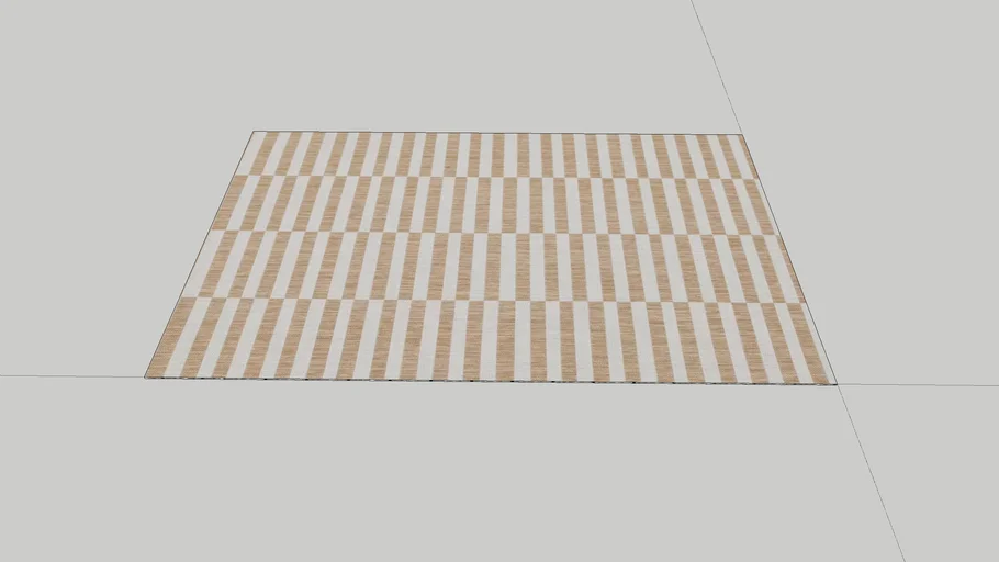 Robinson Striped Indoor / Outdoor Area Rug in Light Brown