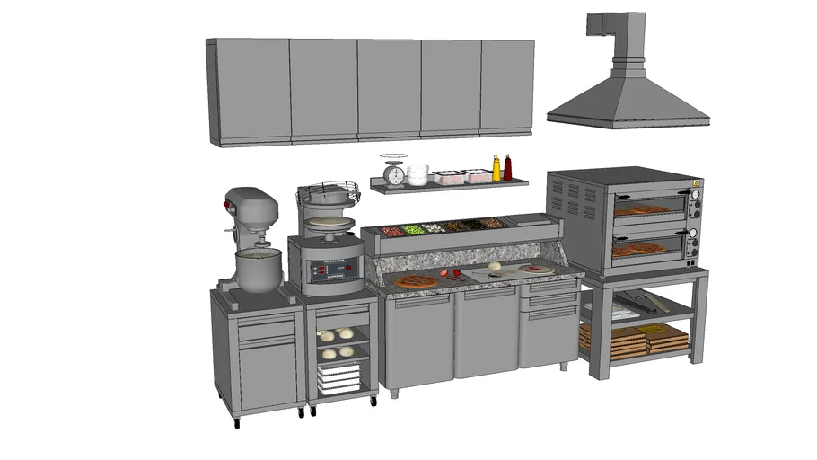 Equipment for pizzeria