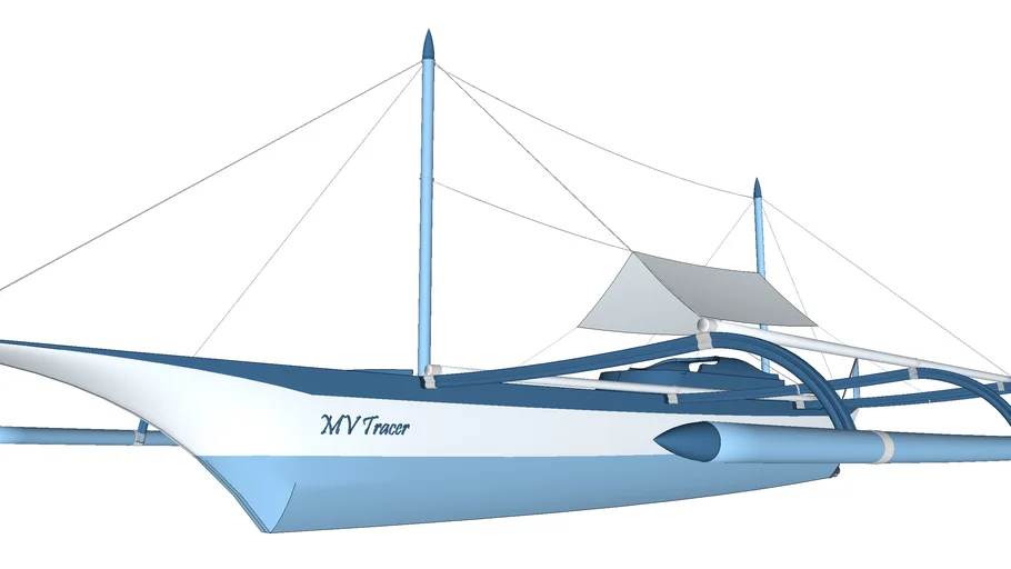 Pump Boat (Philippine Outrigger Motorboat)