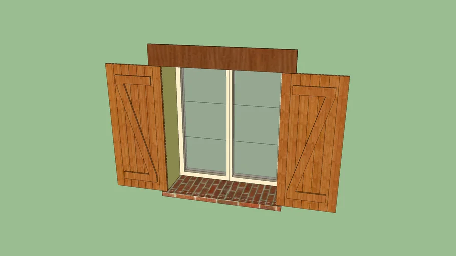 Fenêtre pvc-volets bois