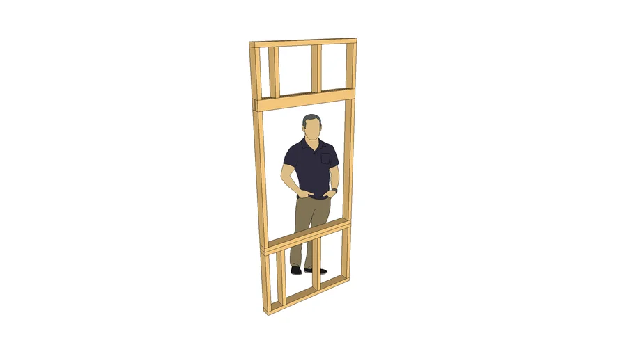 Wall with Window Framed | 3D Warehouse