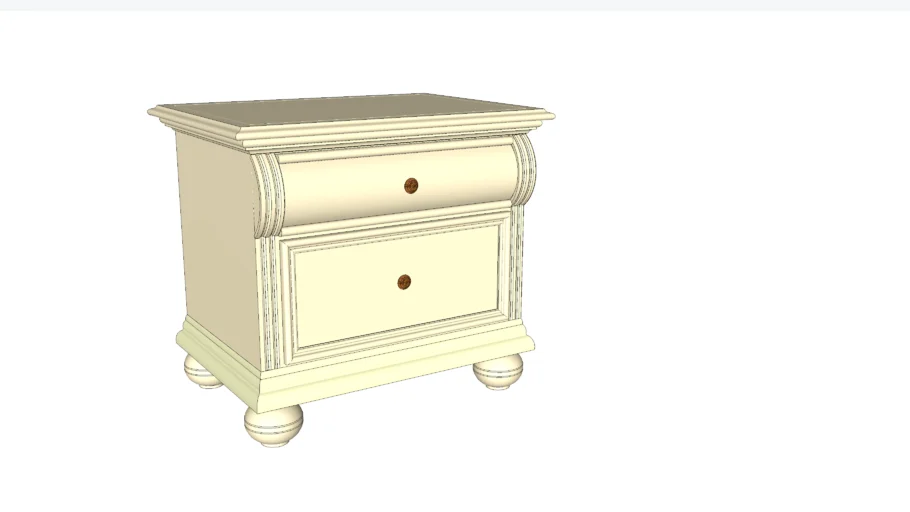 Elegant Antique Style Night Table
