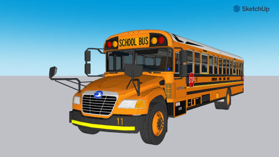 2015 Bluebird Vision Bus 11 CCSD 77 Passenger Cummins B6.7