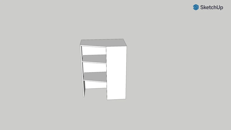ClosetMaid BrightWood 31.75-in W x 19.67-in D White Wood Closet Corner Shelf Unit