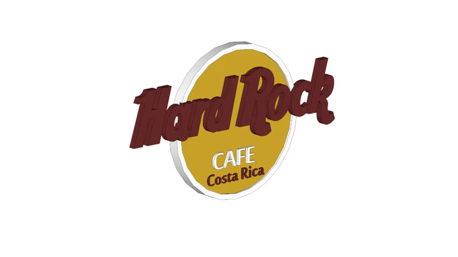 Hard rock Cafe 3D Logo