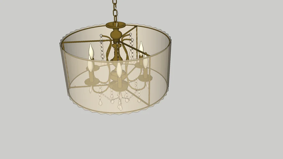 Vintage Modern Crystal Mini Chandelier