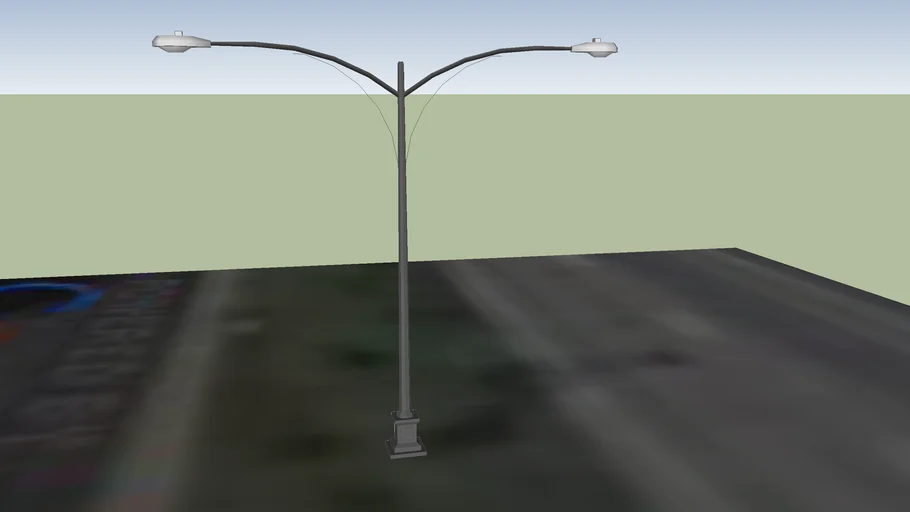 Double street light - 6632 El Colegio Rd