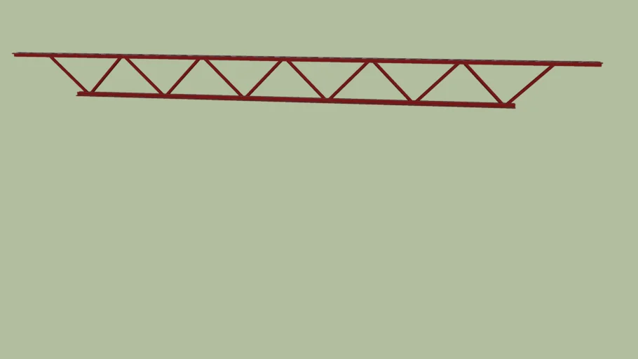 16 foot long round bar and angle iron truss