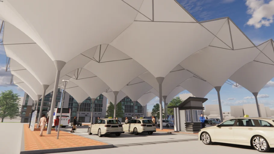 TENSILE MEMBRANE STRUCTURE @ BUS STOP