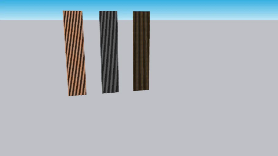Acoustic wall Slat