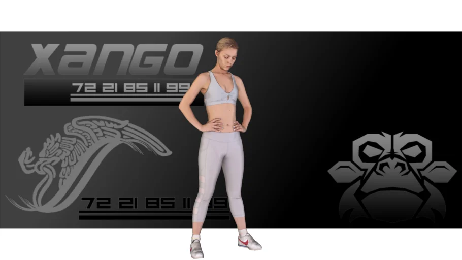 Persona mujer yoga gym 04 - xango3d