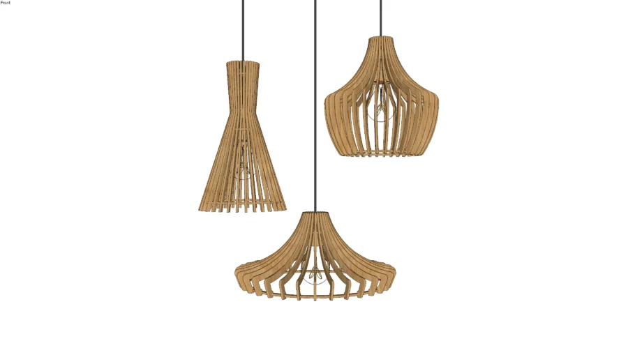 Wood Pendant Light