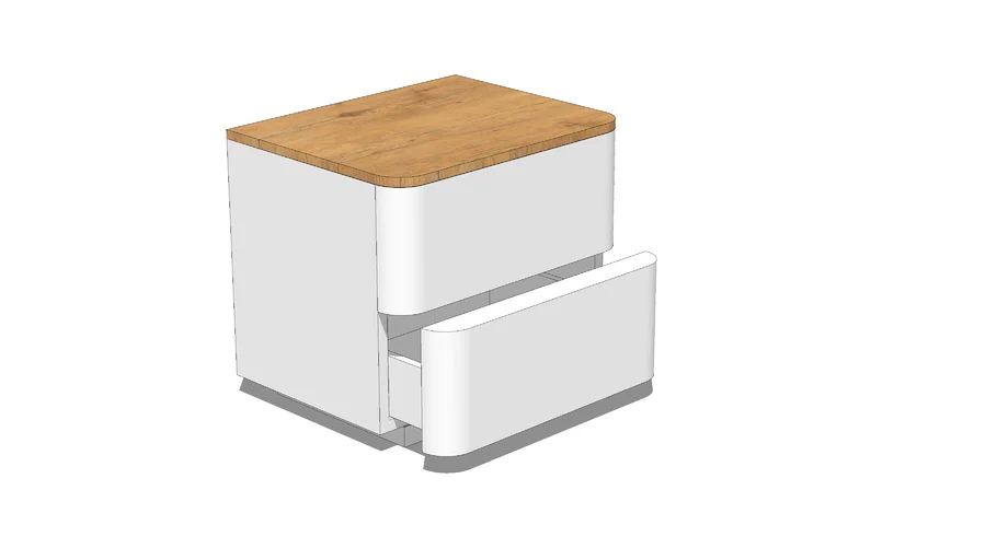 Bedside Table with Drawers - Bedroom Furniture
