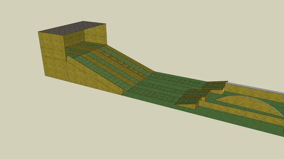 backyard ski/ snowboard park