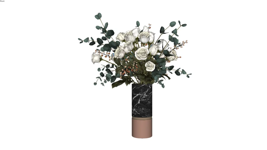 Flower Arrangement in Vase - Highly Detailed (500k Poly)