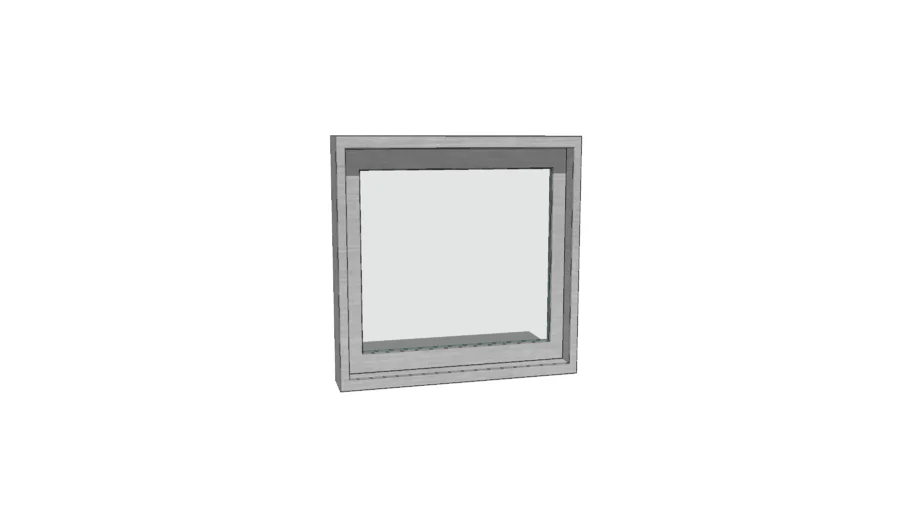 Janela 60x60 aluminio Maxim-ar