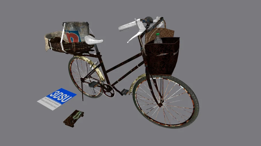 Old bike - v-ray
