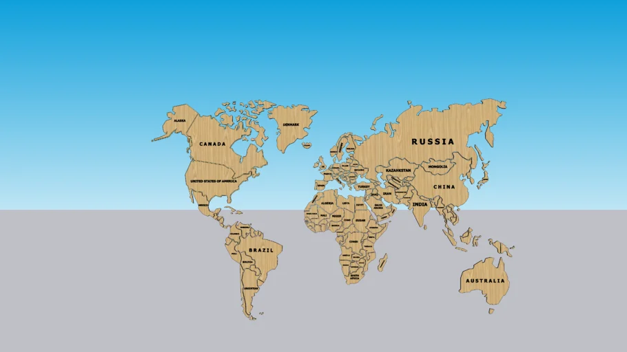 world map | 3D Warehouse