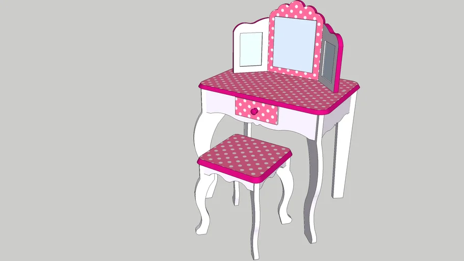 Vanity for kids with mirror