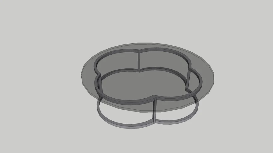 Center Table. Glass and transparency