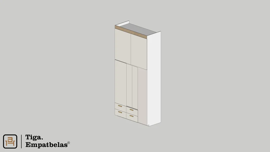Tiga.empatbelas - White Wardrobe