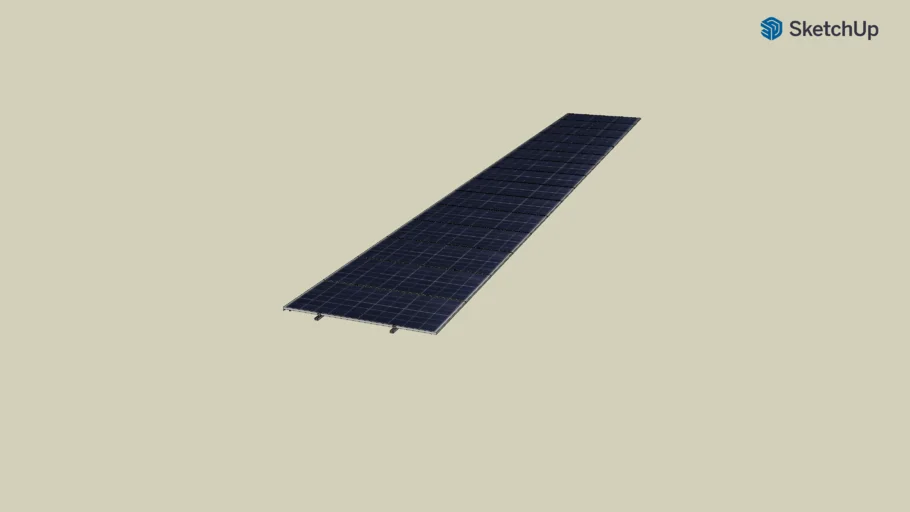 PV String - 15 Solar Panels | 3D Warehouse
