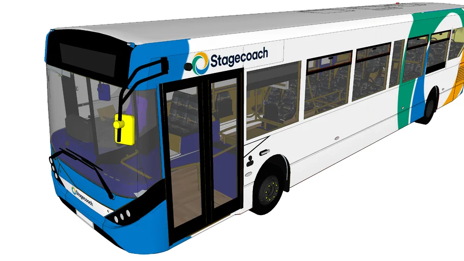 Stagecoach Local Enviro 200MMC Gold Interior