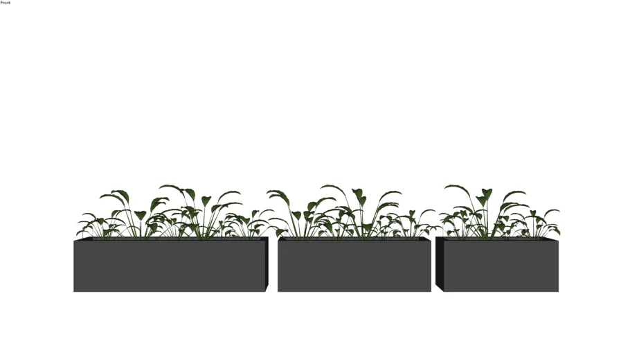 Countertop Planter Urban Bonfire Outdoor Kitchen