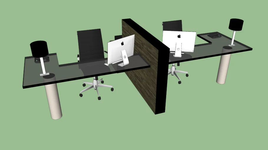 Escritorio doble de oficina - Double office desk