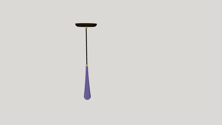 Pendente Gota 25cm - 25cm cabo