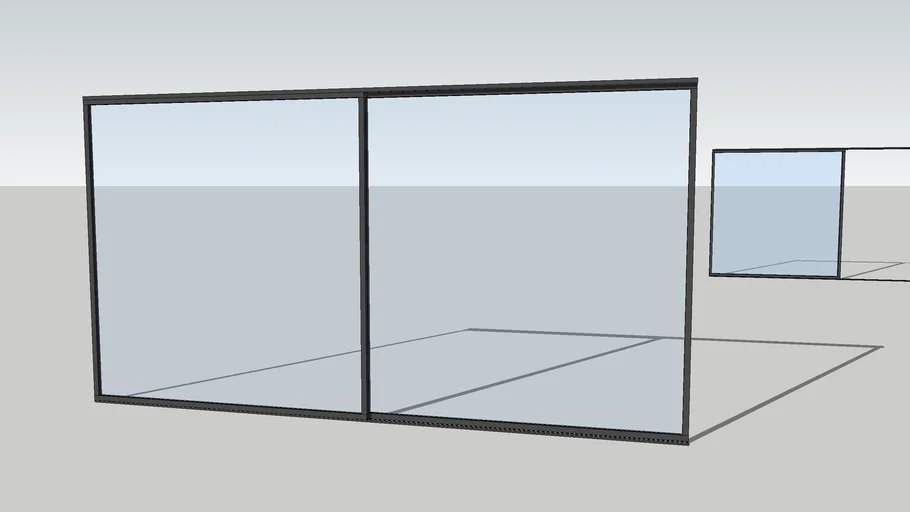 2 Panel 2 Track Sliding Glass Doors