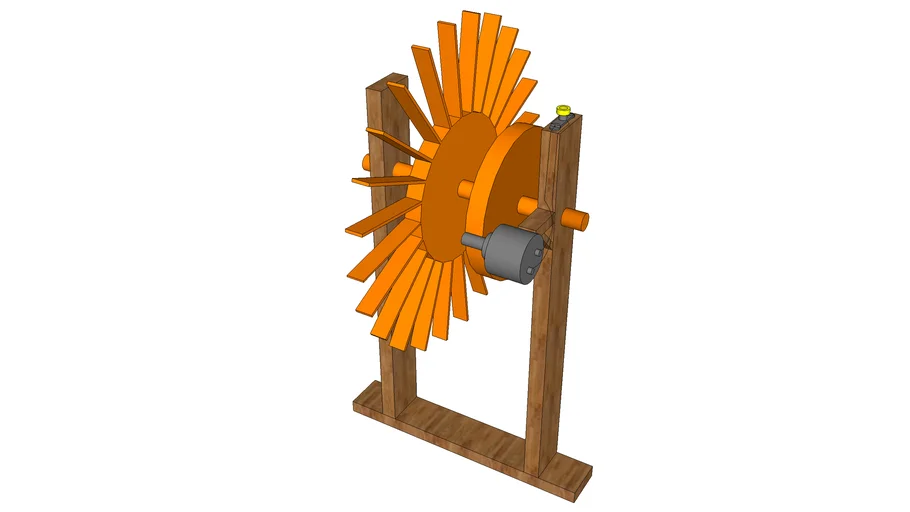 Wasserrad mit einem Fahrraddynamo als Generator basteln