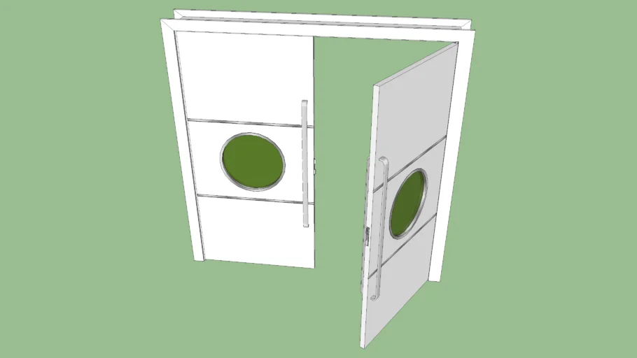 PORTA DUPLA DE MADEIRA 2,00 X 2,10m