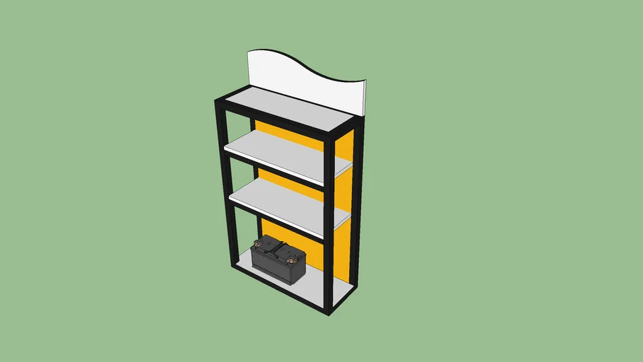Rack for spareparts | 3D Warehouse