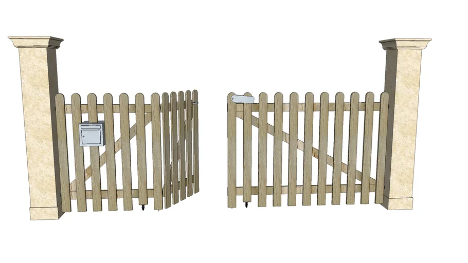 Wooden gate