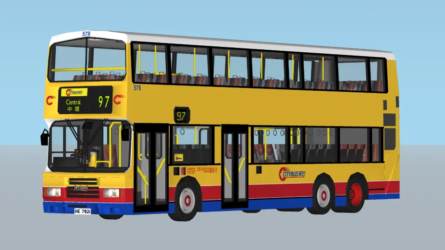 Leyland Olympian bus - Hong Kong Citybus 城巴利蘭奧林比安
