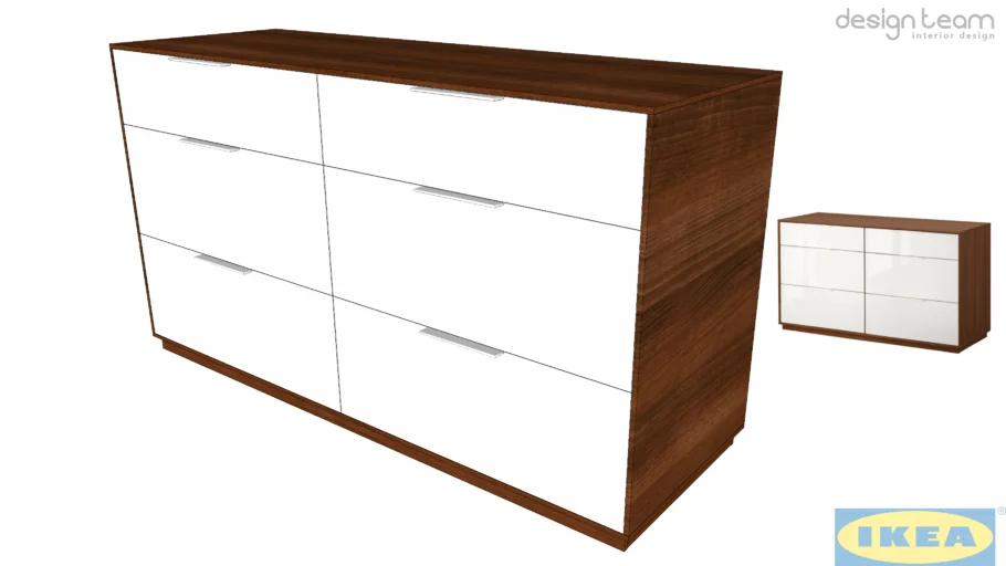 IKEA - NYVOLL dresser 6 drawers