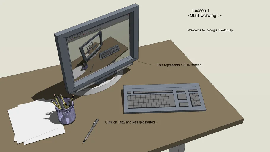 Google Skecthup Computer | 3D Warehouse