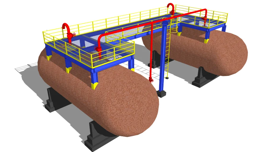 Industrial Filter Tank And Platform